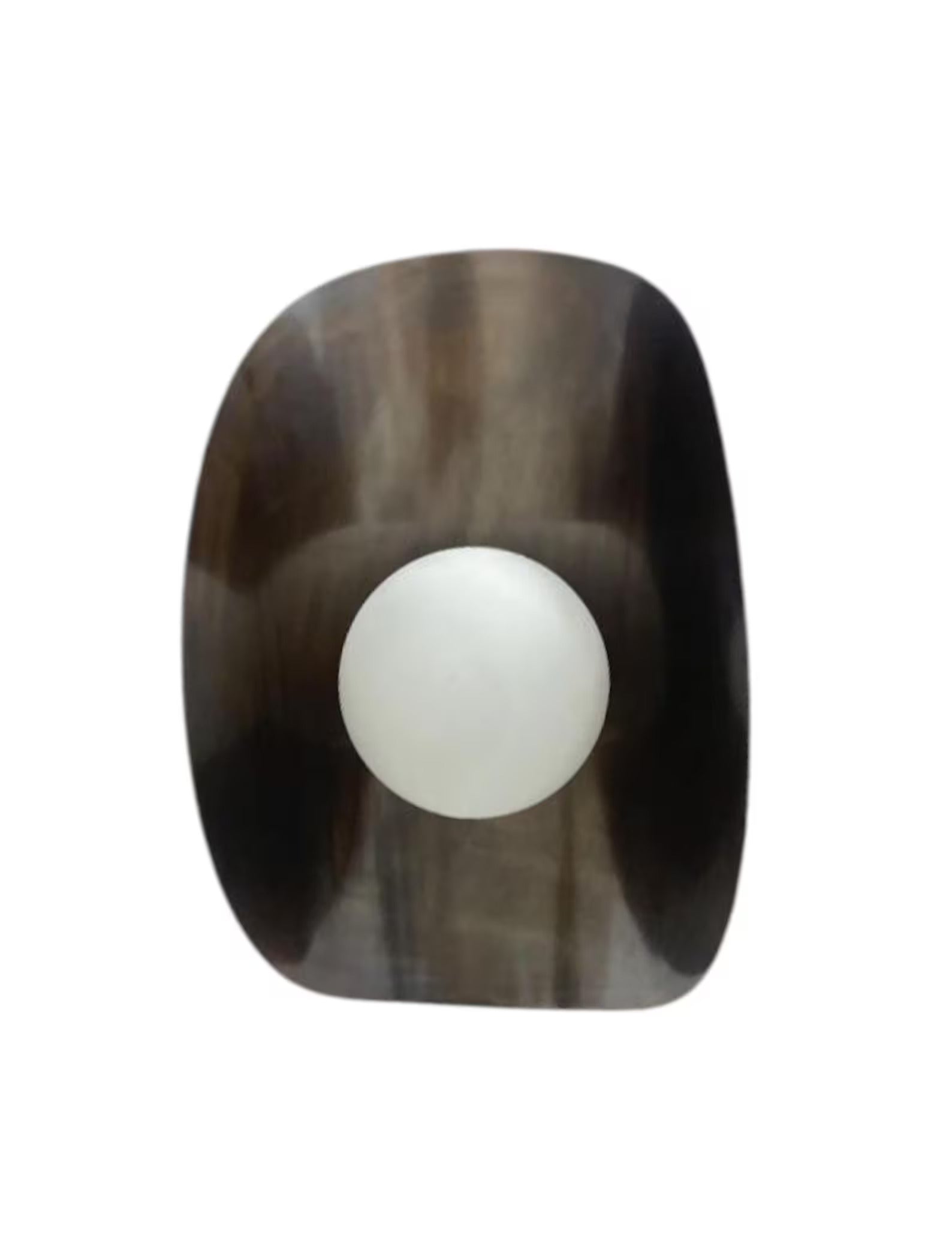 Custom Stilnovo Curved Chandelier: Mid-Mod Brass Pendant, Italian Design for Home & Gift