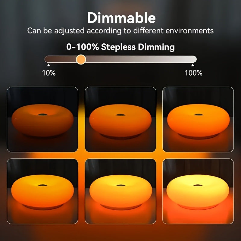 CityLumi "The Halo" | Modernist Donut Art Lamp & Stepless Dimmable Ambient Light