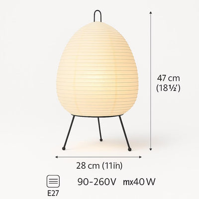 Artisanal Japanese Rice Paper Lamp: Wabi-Sabi Bedside Glow