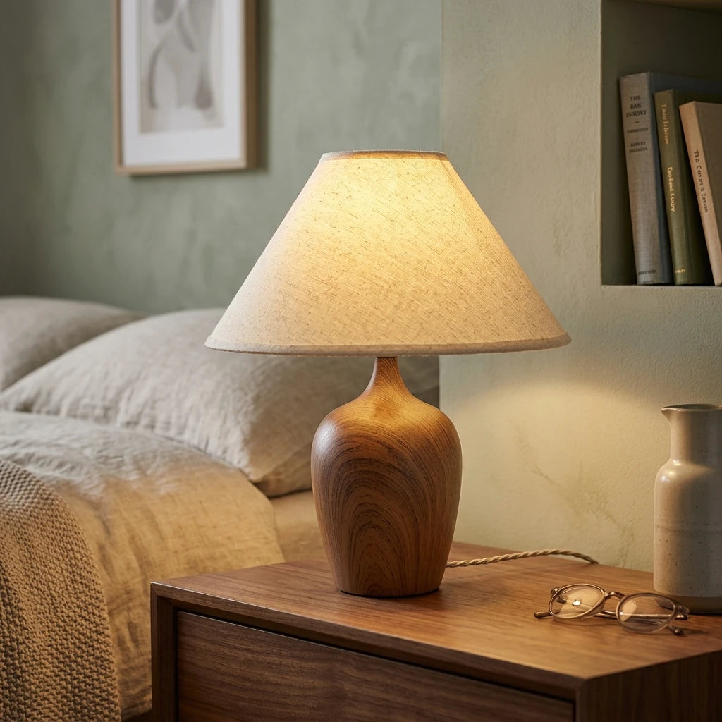 CityLumi Song-Vase Table Lamp | Oriental Minimalist Bedside Light