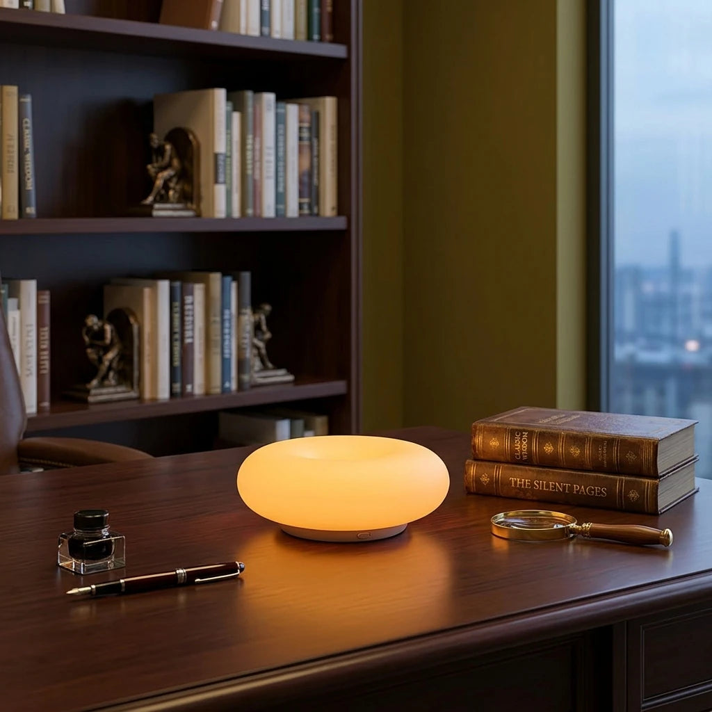 CityLumi "The Halo" | Modernist Donut Art Lamp & Stepless Dimmable Ambient Light