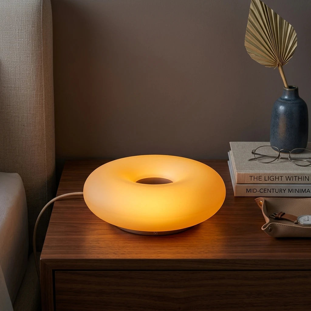 CityLumi "The Halo" | Modernist Donut Art Lamp & Stepless Dimmable Ambient Light