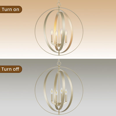 Stunning Industrial Chic Orb Chandelier: Bring Modern Elegance to Your Place