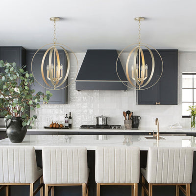 Stunning Industrial Chic Orb Chandelier: Bring Modern Elegance to Your Place